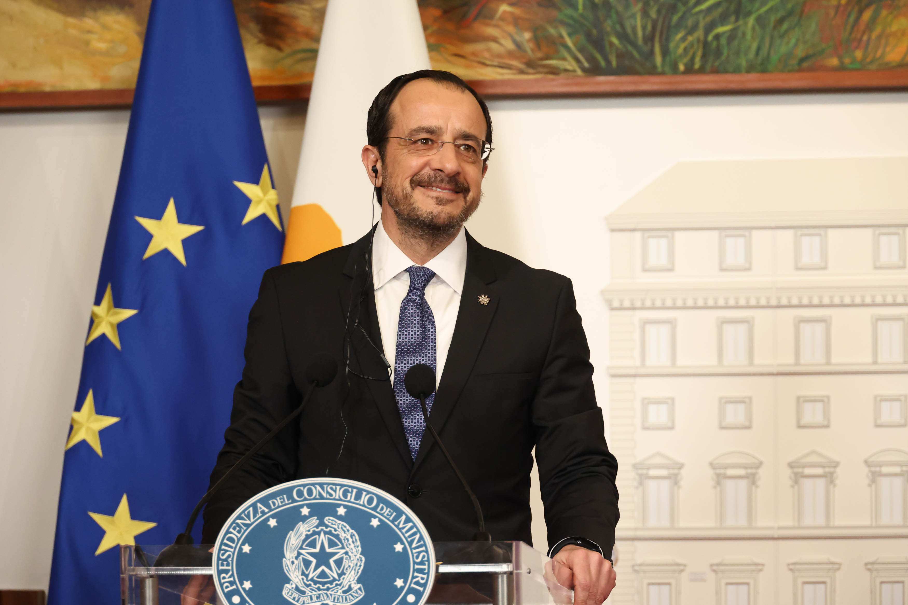 cover Christodoulides meets Eni chief with Kronos decision pending