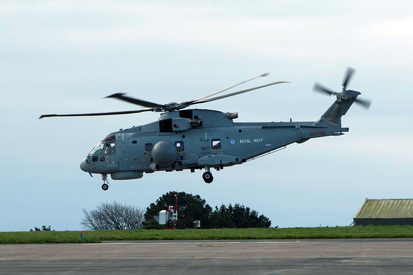 cover British Merlin helicopter deploys to Cyprus
