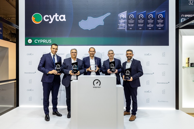 Cyta secured five major distinctions from Ookla for the second half of 2025, reaffirming its consistent performance in mobile communications in Cyprus. 