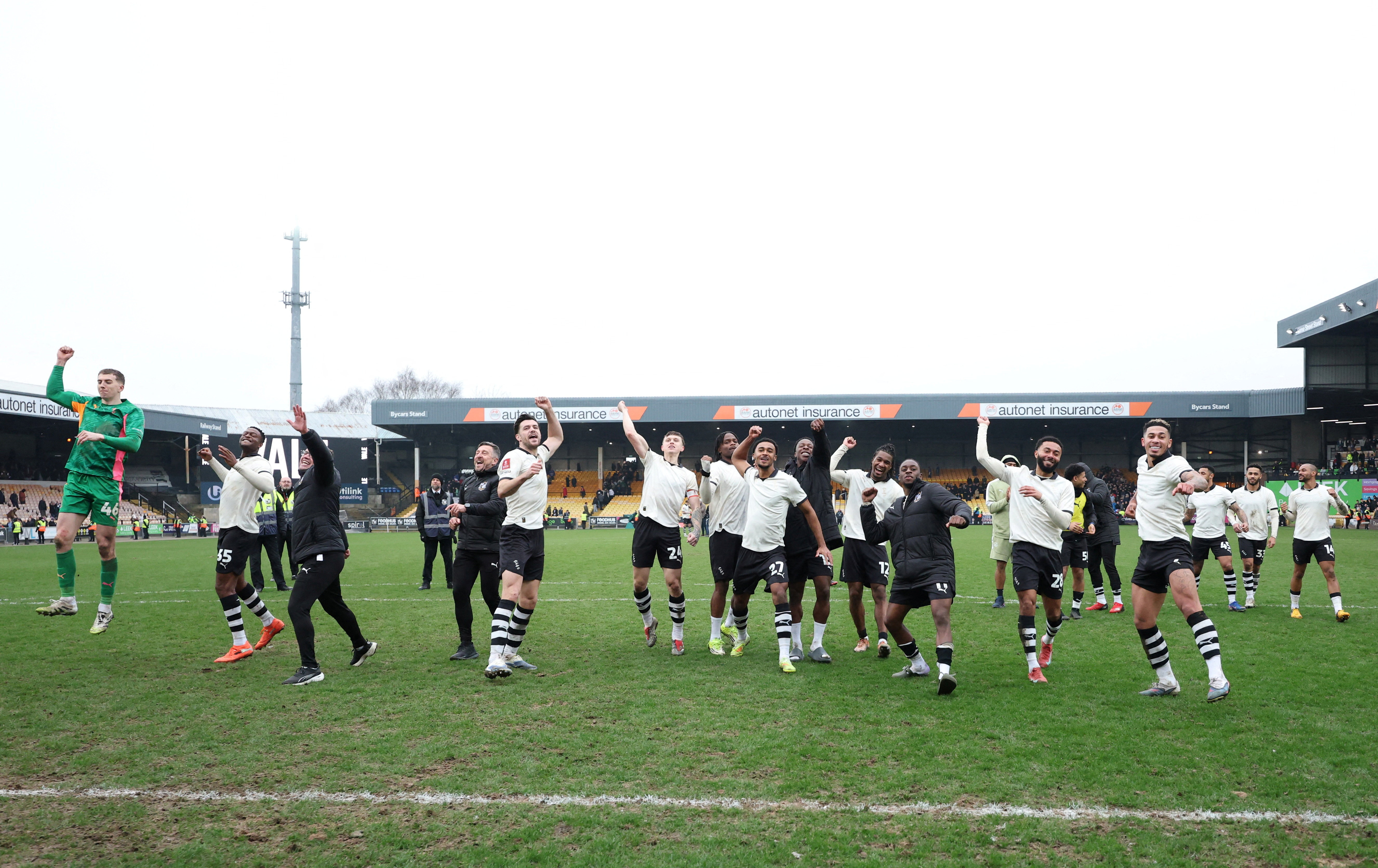 cover Port Vale cause FA Cup shock to reach quarter-finals
