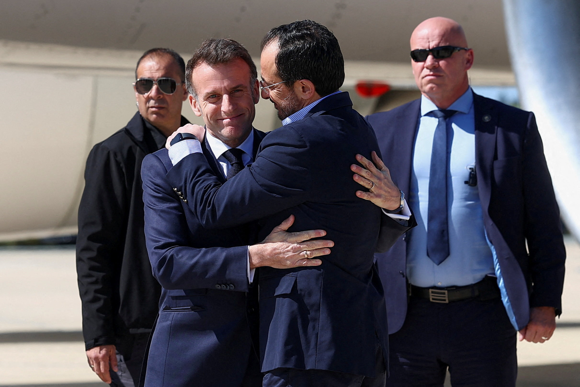 cover Macron tells Cyprus ‘you can count on France’ after drone attack