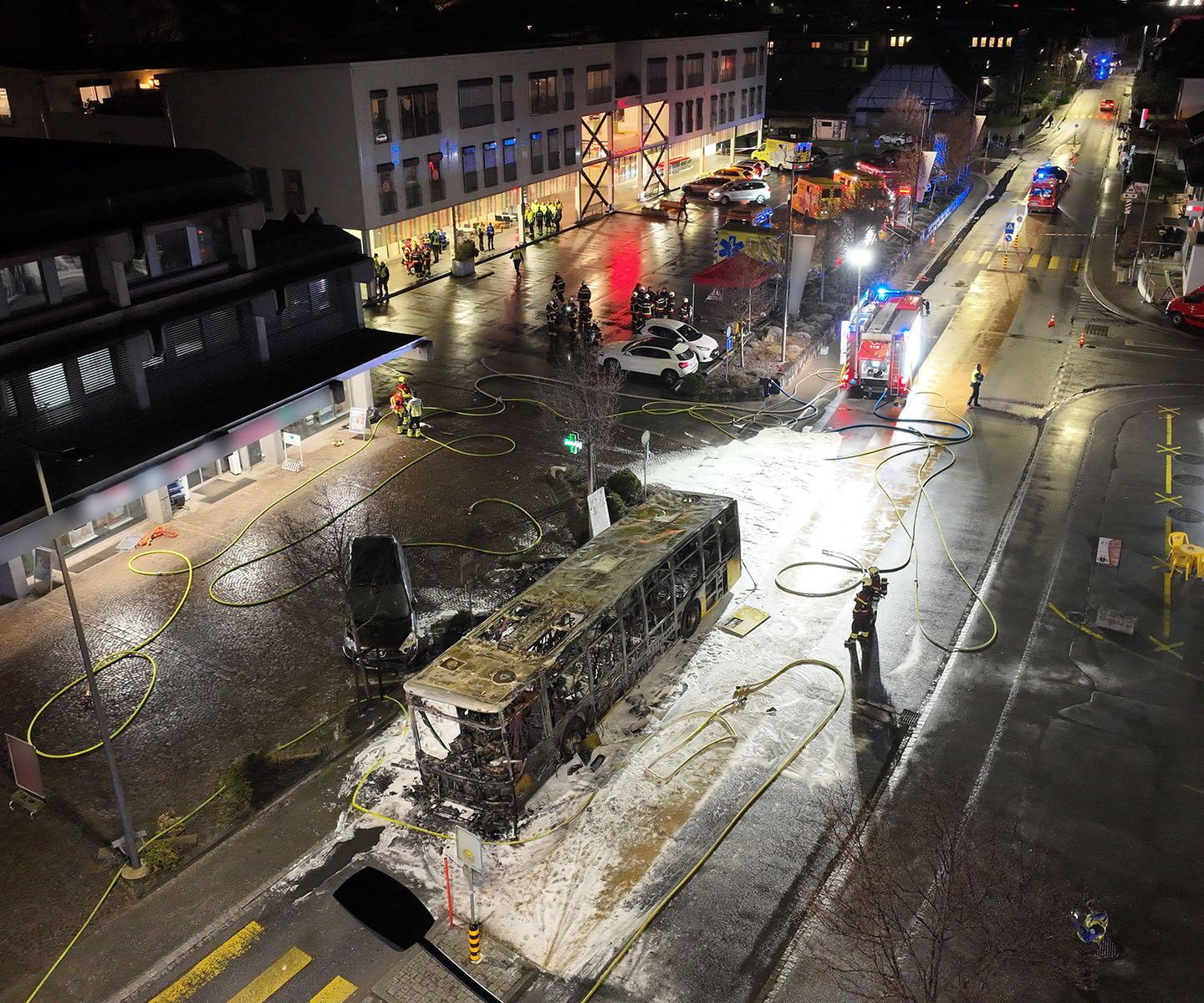 cover Six killed in Swiss bus blaze, after person sets himself on fire