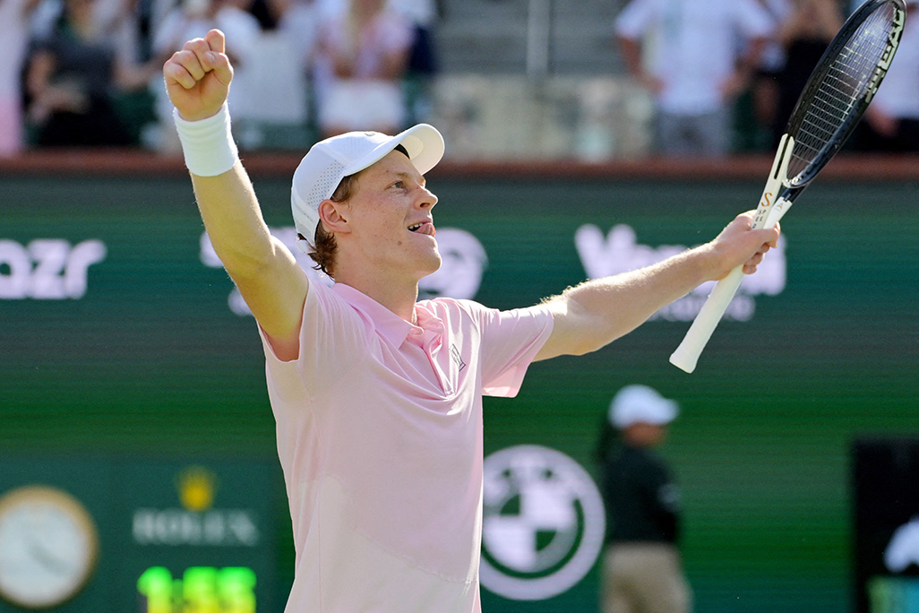 cover Sinner beats Medvedev to secure first Indian Wells title