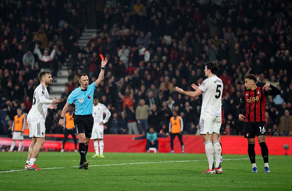 cover Carrick fumes over penalty decisions as Man United held by Bournemouth