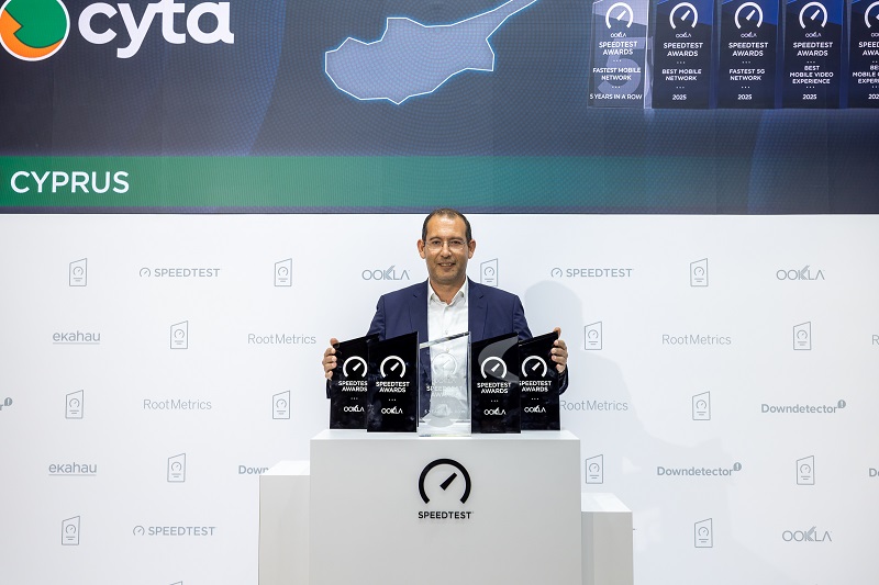 cover Ookla Awards honour Cyta&#8217;s five years running as Cyprus&#8217; fastest mobile network
