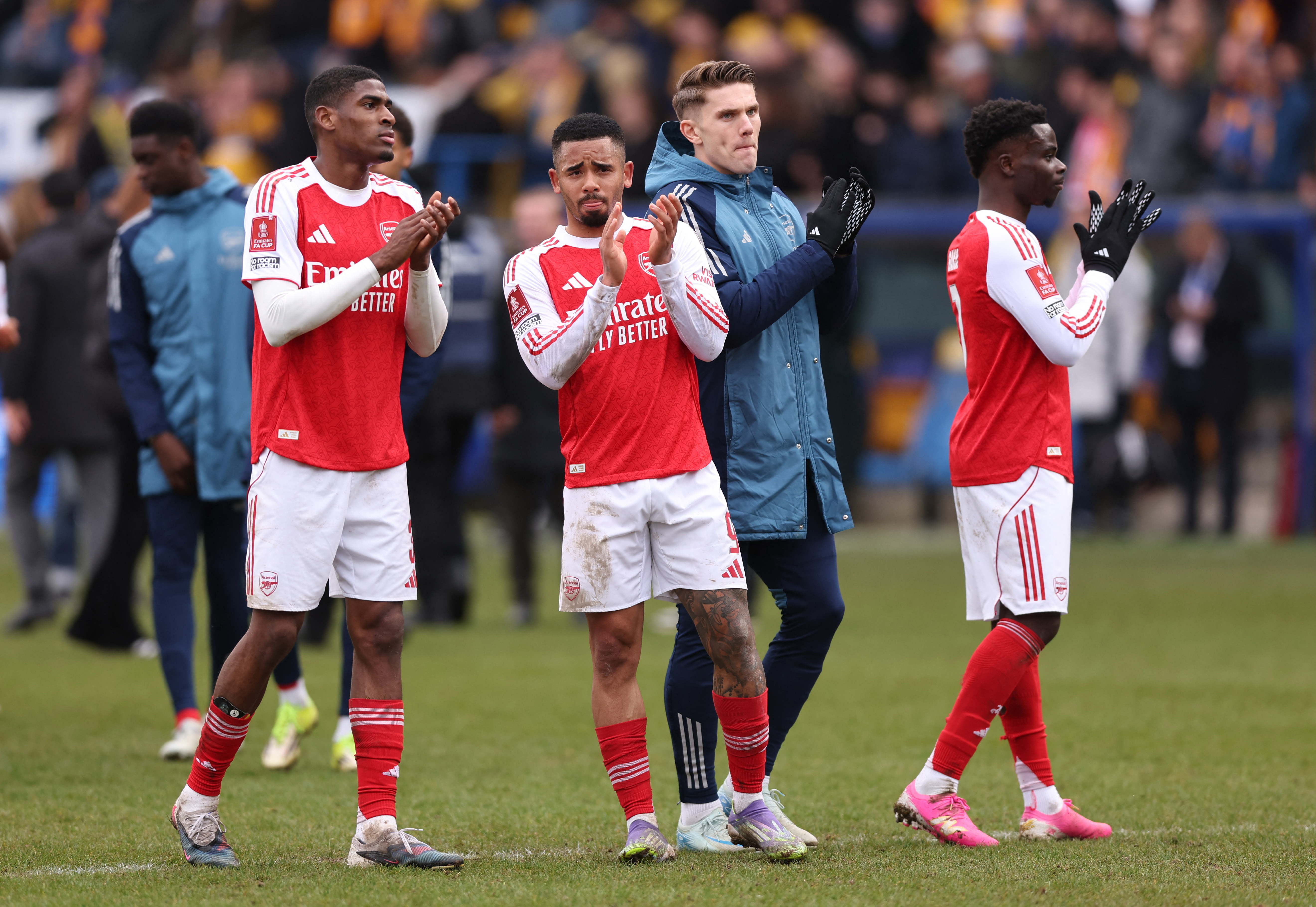 cover Arsenal survive Mansfield scare to reach FA Cup quarter-finals with 2-1 win