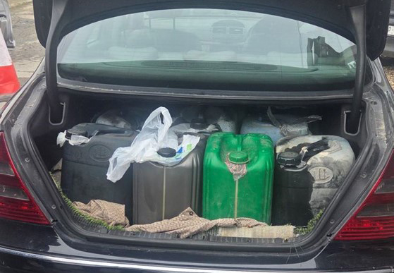 cover 80-year-old fined after 200 litres of fuel seized at crossing point