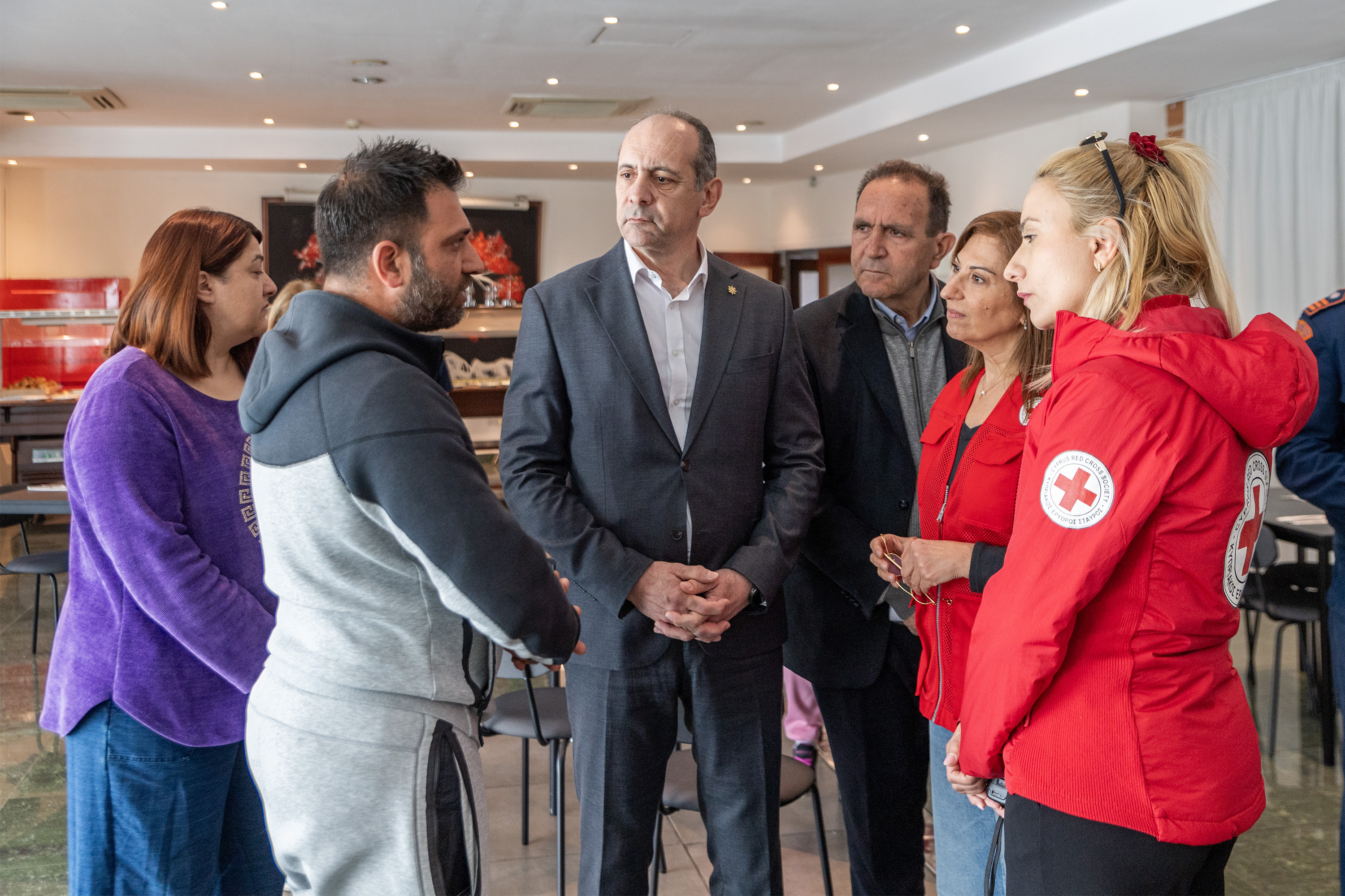 cover Commissioner meets displaced Akrotiri residents