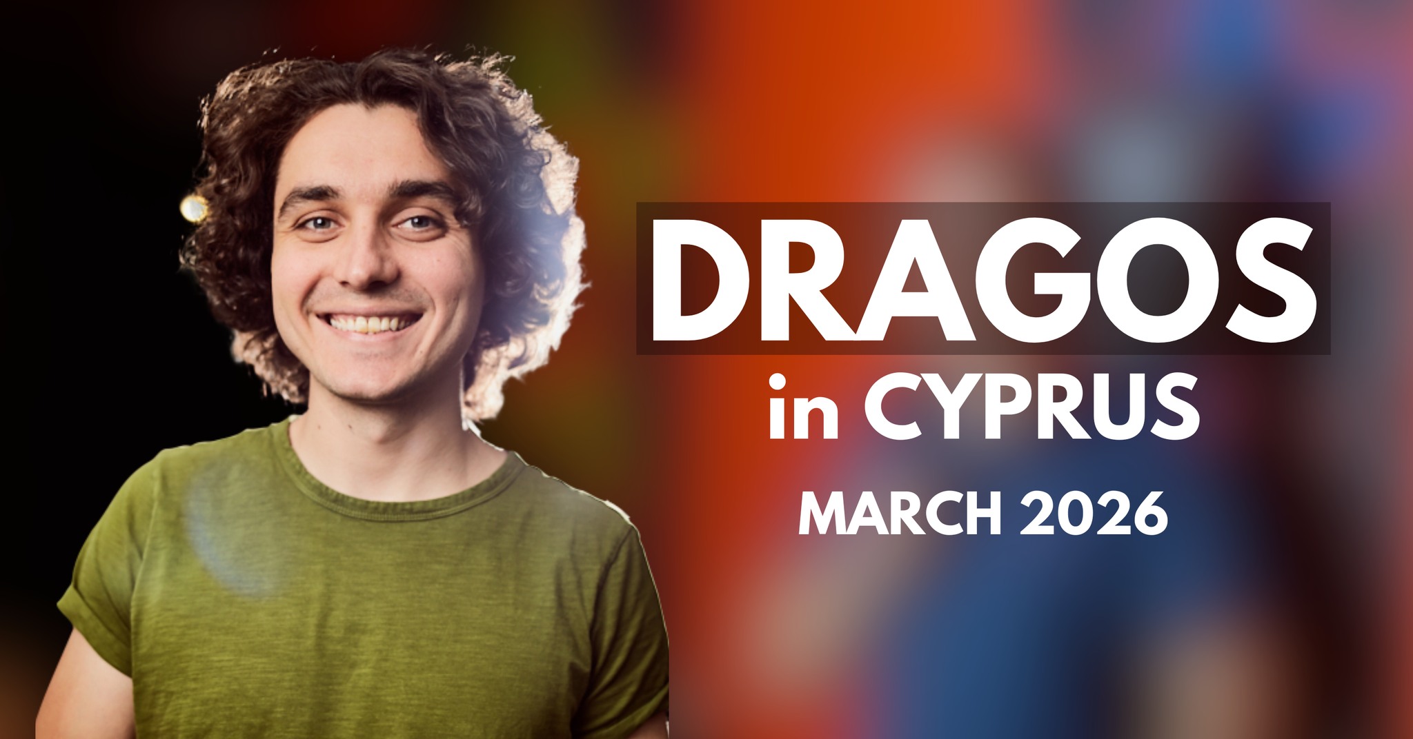 cover Comedian Dragos returns to tour the island