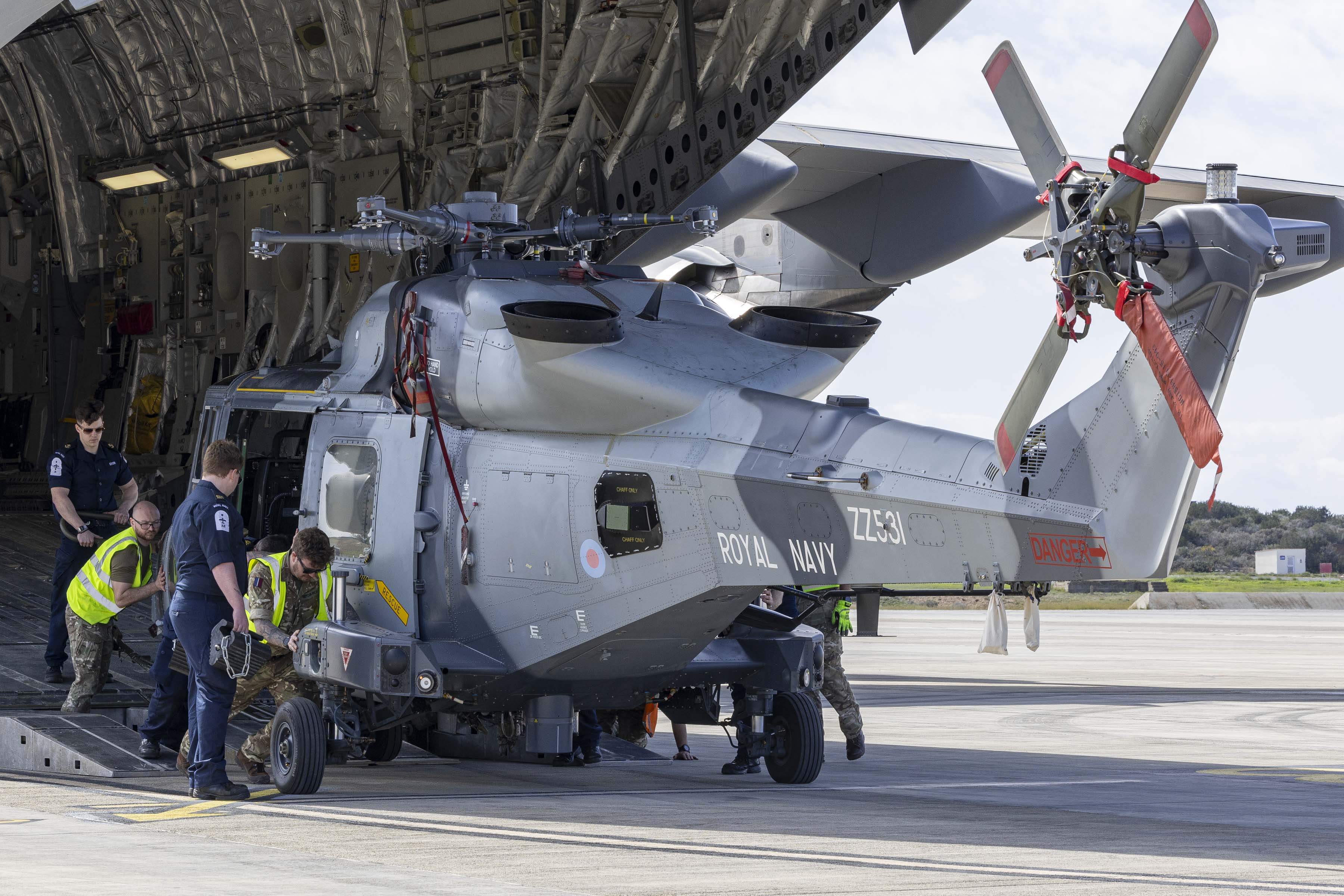 cover UK’s Wildcat helicopters arrive at RAF Akrotiri