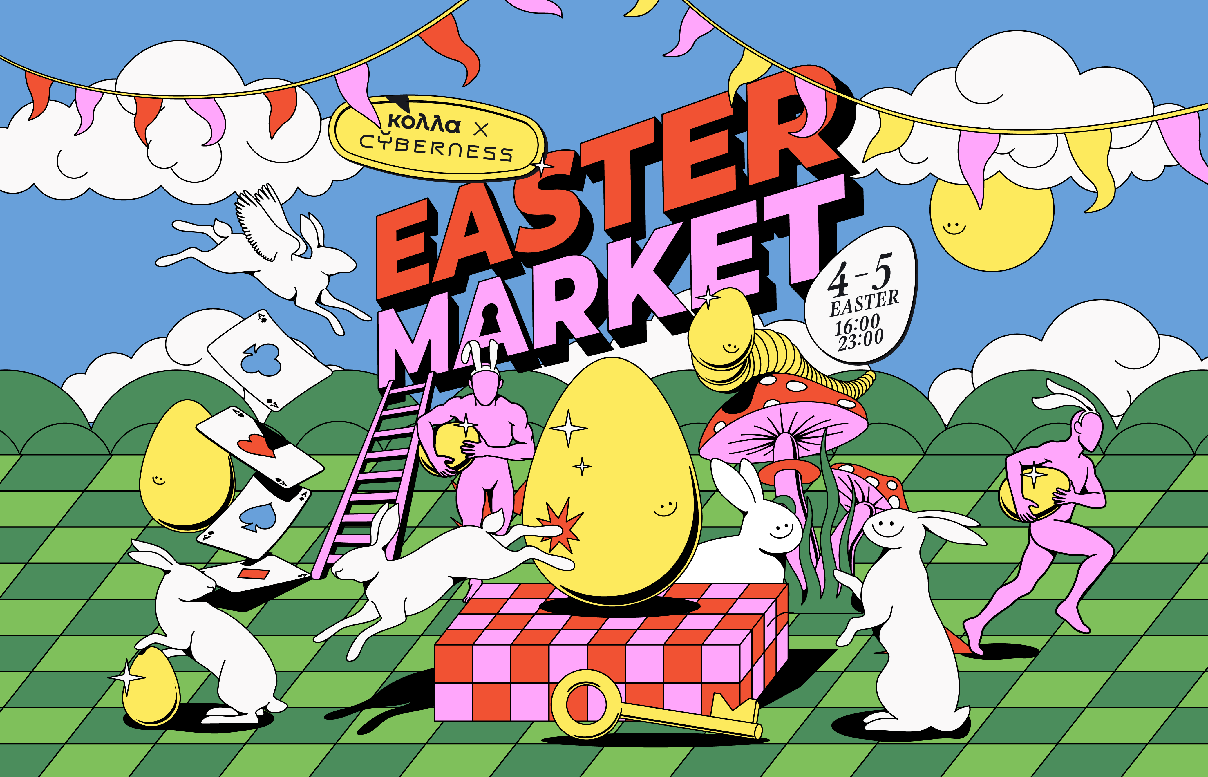 cover Cyberness returns with an Easter Market at Kolla — A wonderland experience with a meaningful twist