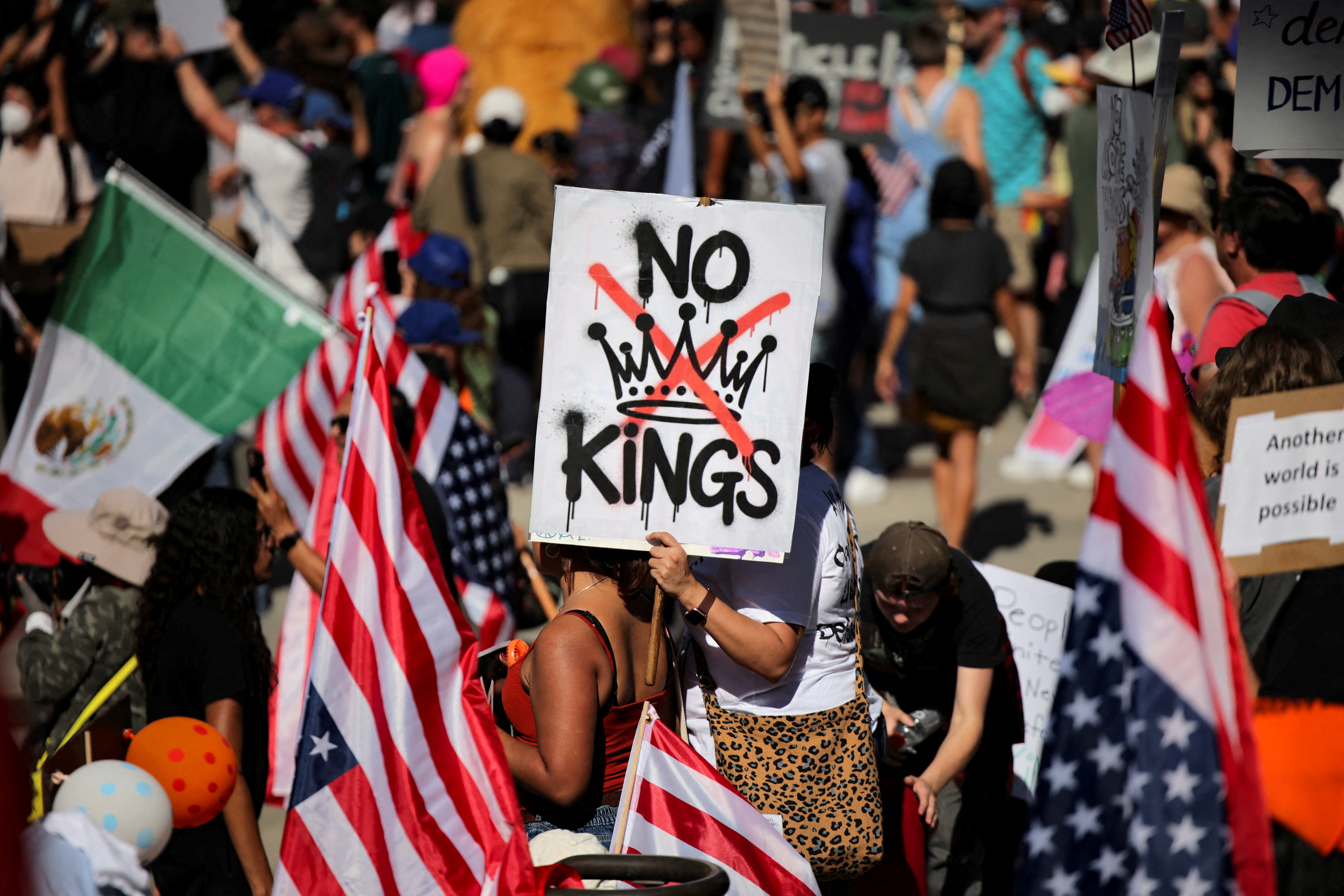 cover Rallies planned in thousands of US cities for &#8216;No Kings&#8217; protest against Trump