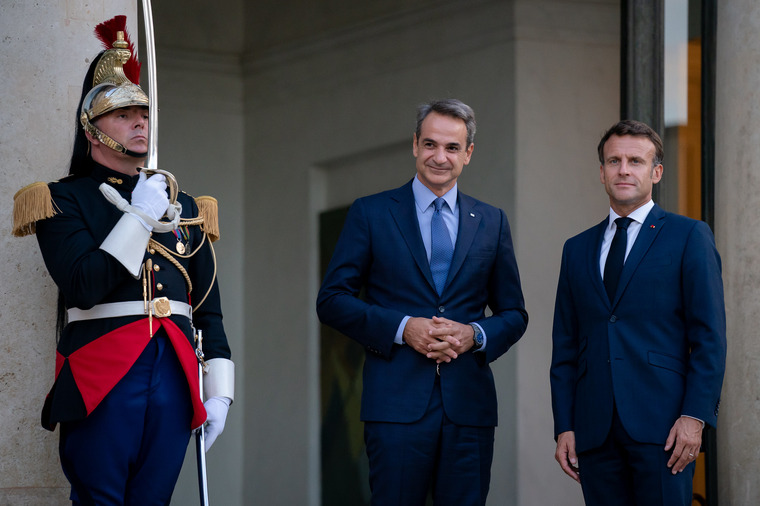 image Macron, Mitsotakis in Cyprus on Monday