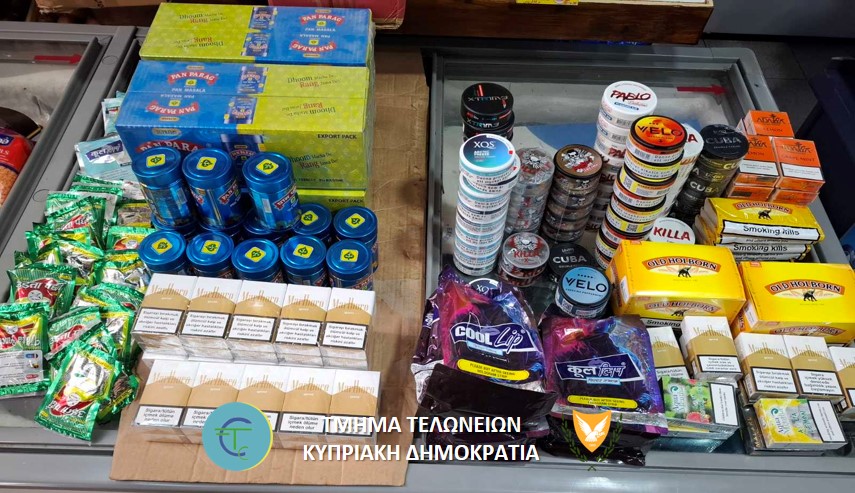 cover Illegal tobacco and counterfeit goods seized in Ayia Napa operation