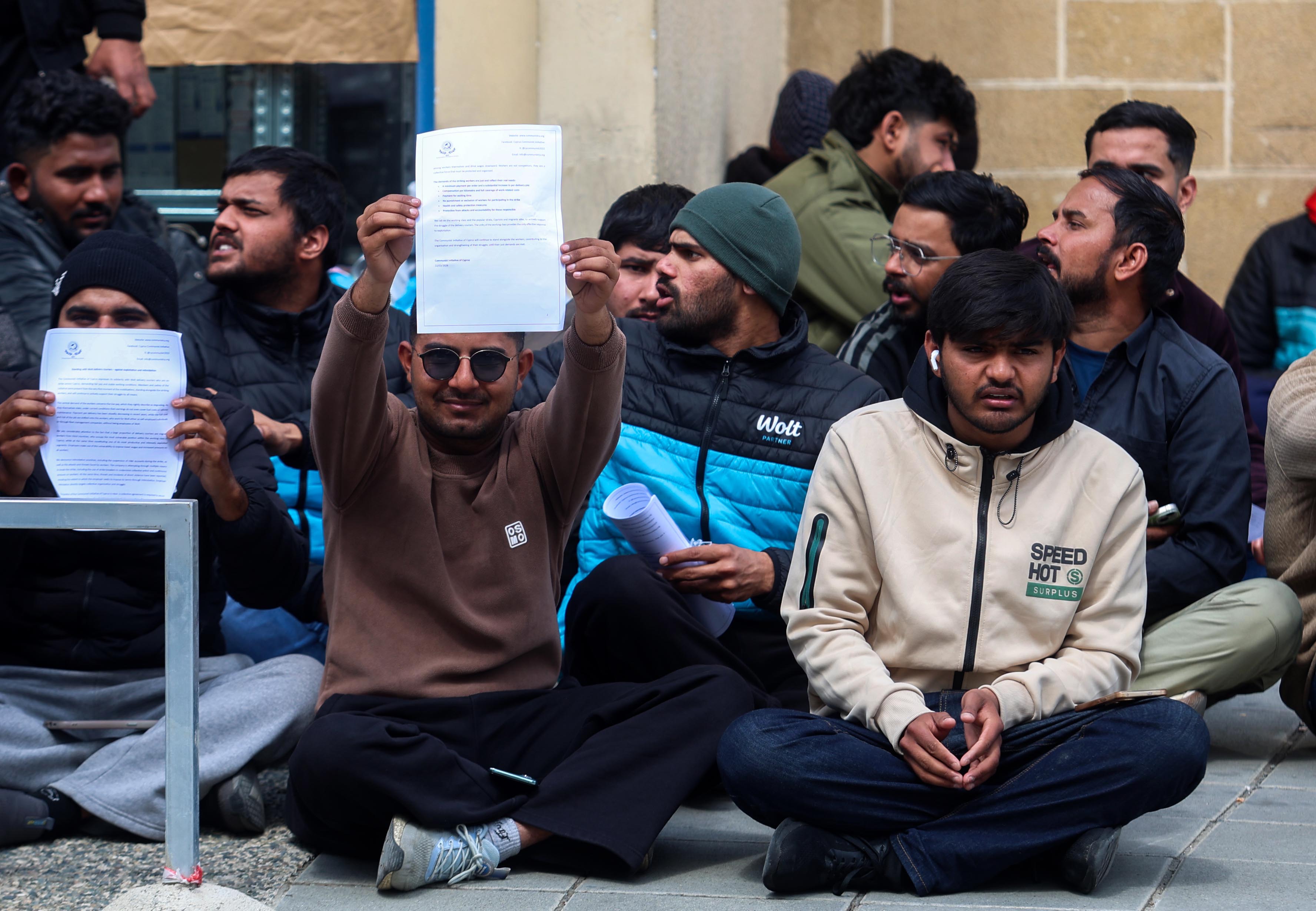 cover Food delivery drivers continue Nicosia strike