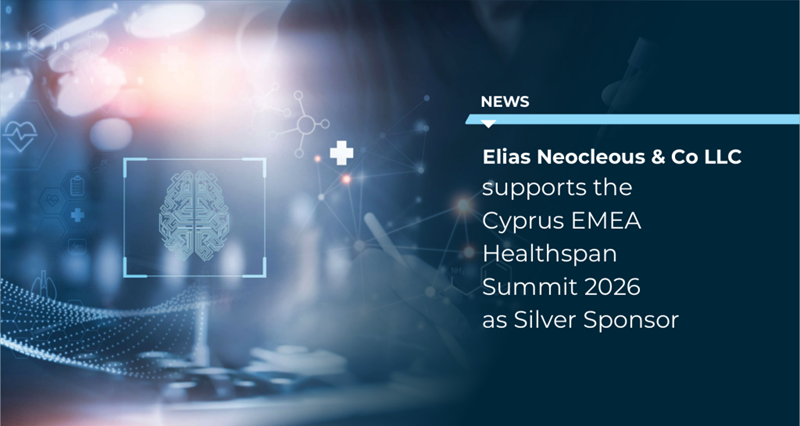 cover Elias Neocleous law firm to support Cyprus EMEA Healthspan Summit 2026 as Silver Sponsor