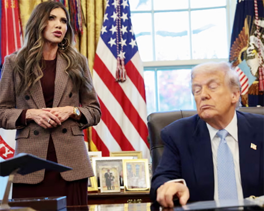 cover Trump ousts Kristi Noem as Homeland Security chief