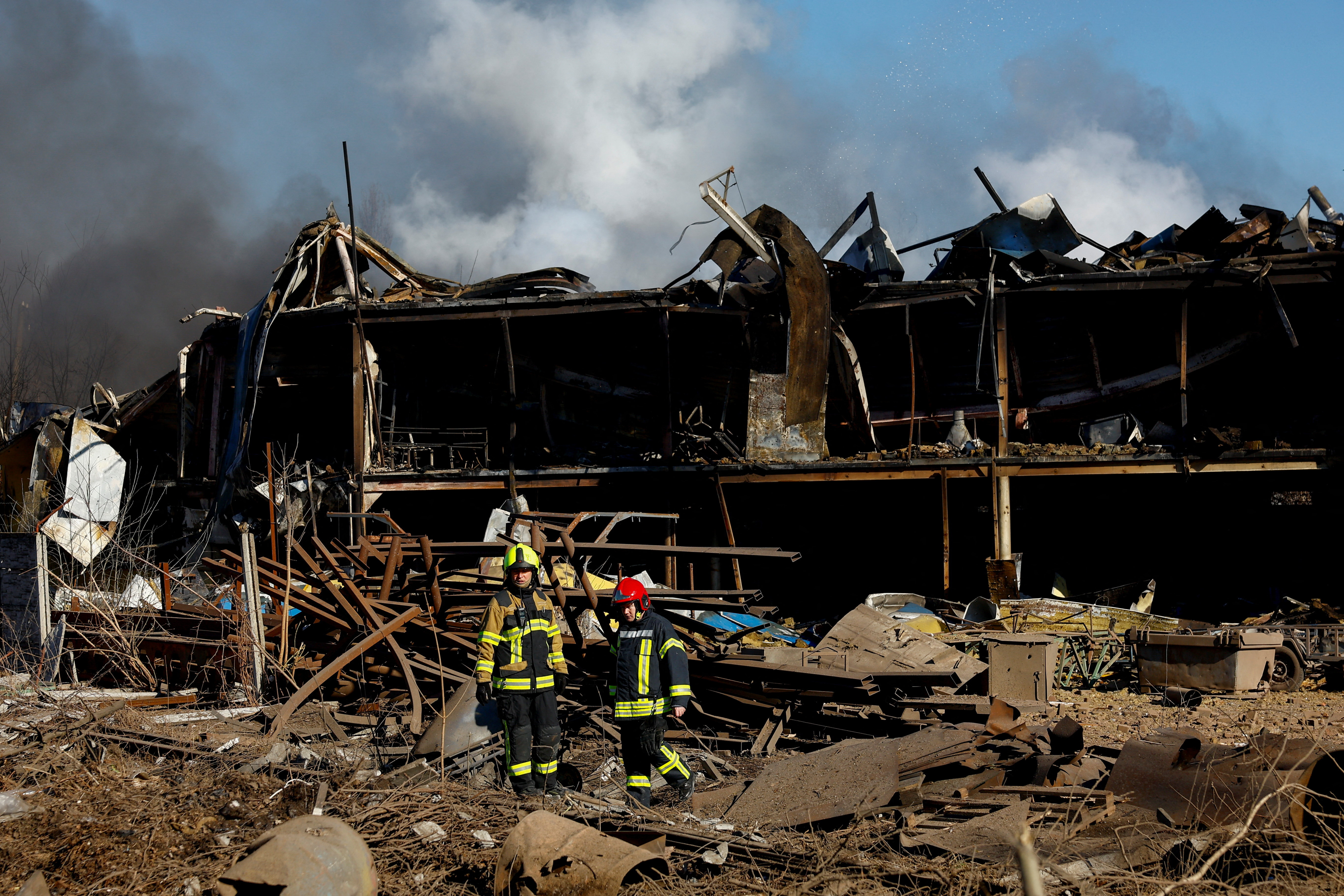 cover Four killed in Russian air attack on Ukraine