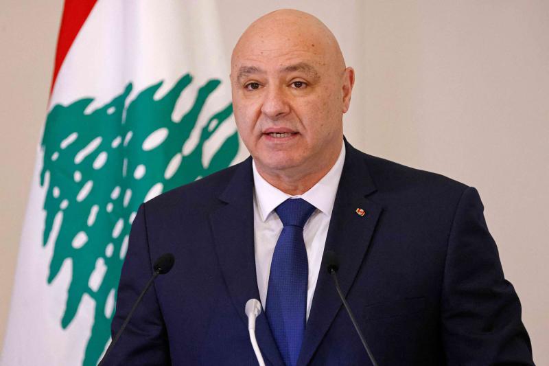 cover Lebanese president says ceasefire should move to permanent agreements