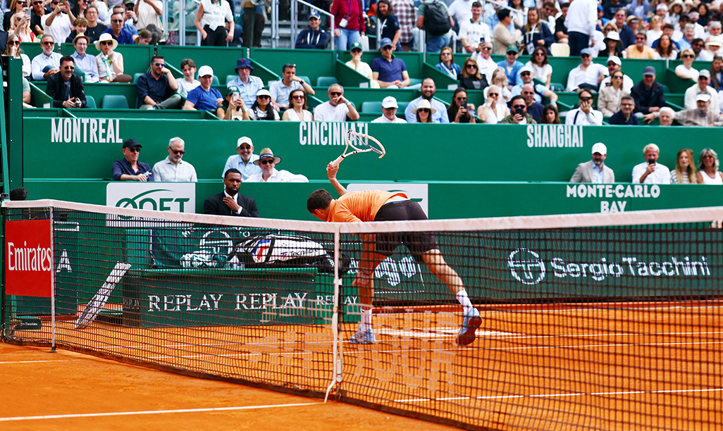 image Medvedev smashes racket during first 6-0 6-0 loss of career
