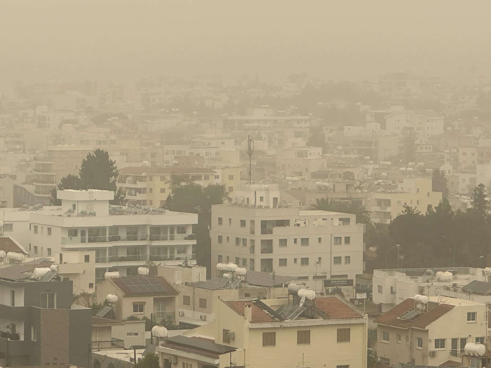 cover Dust levels expected to subside by evening