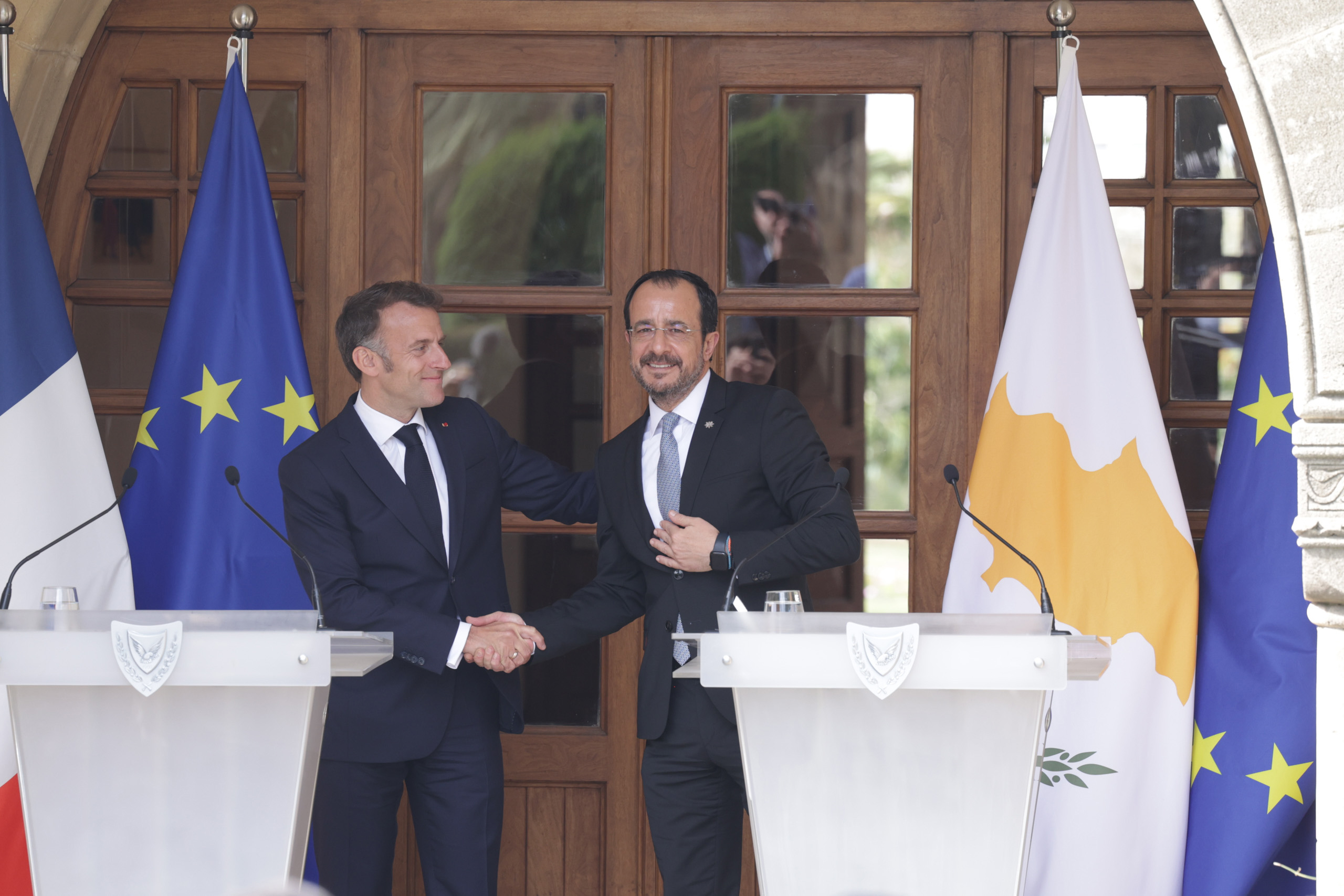 Macron voices strong support, says “France loves Cyprus”