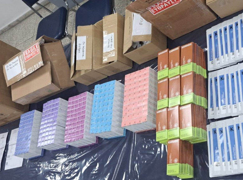 image Limassol police seize large amount of CBD products