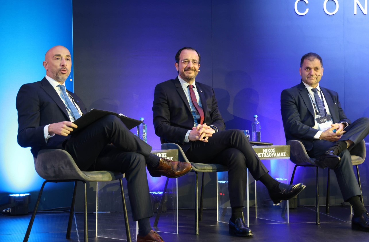 cover Christodoulides eyes April deal with ENI and Total for 2027 gas production