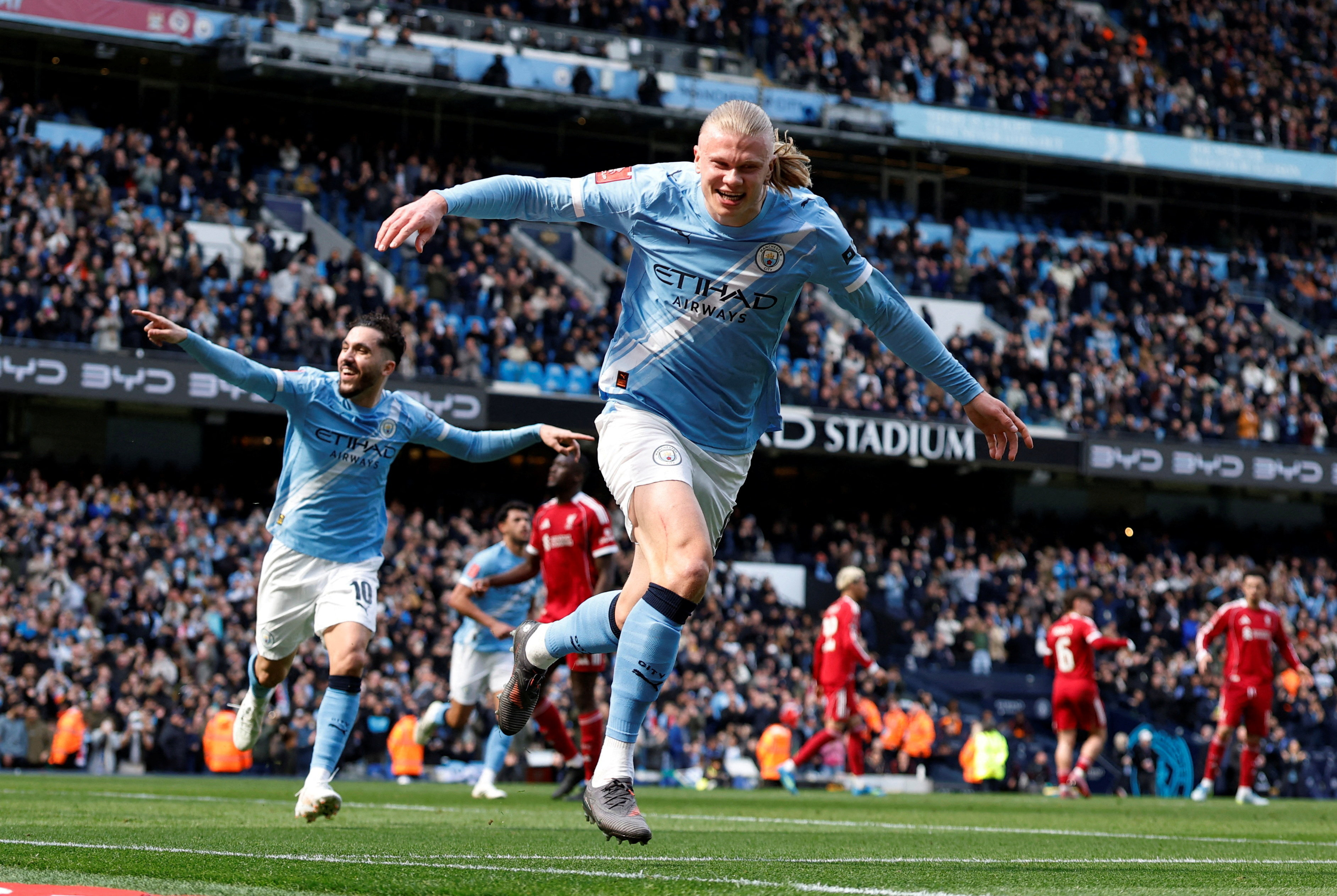 image Haaland bags hat-trick as Man City hammer Liverpool 4-0 in FA Cup quarter-final