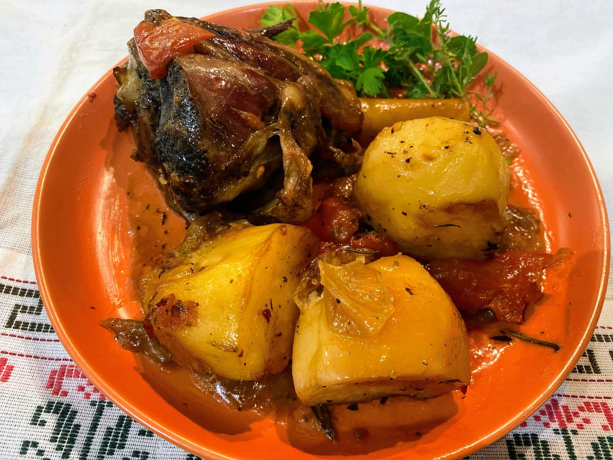 cover Cyprus Easter table all wrapped up