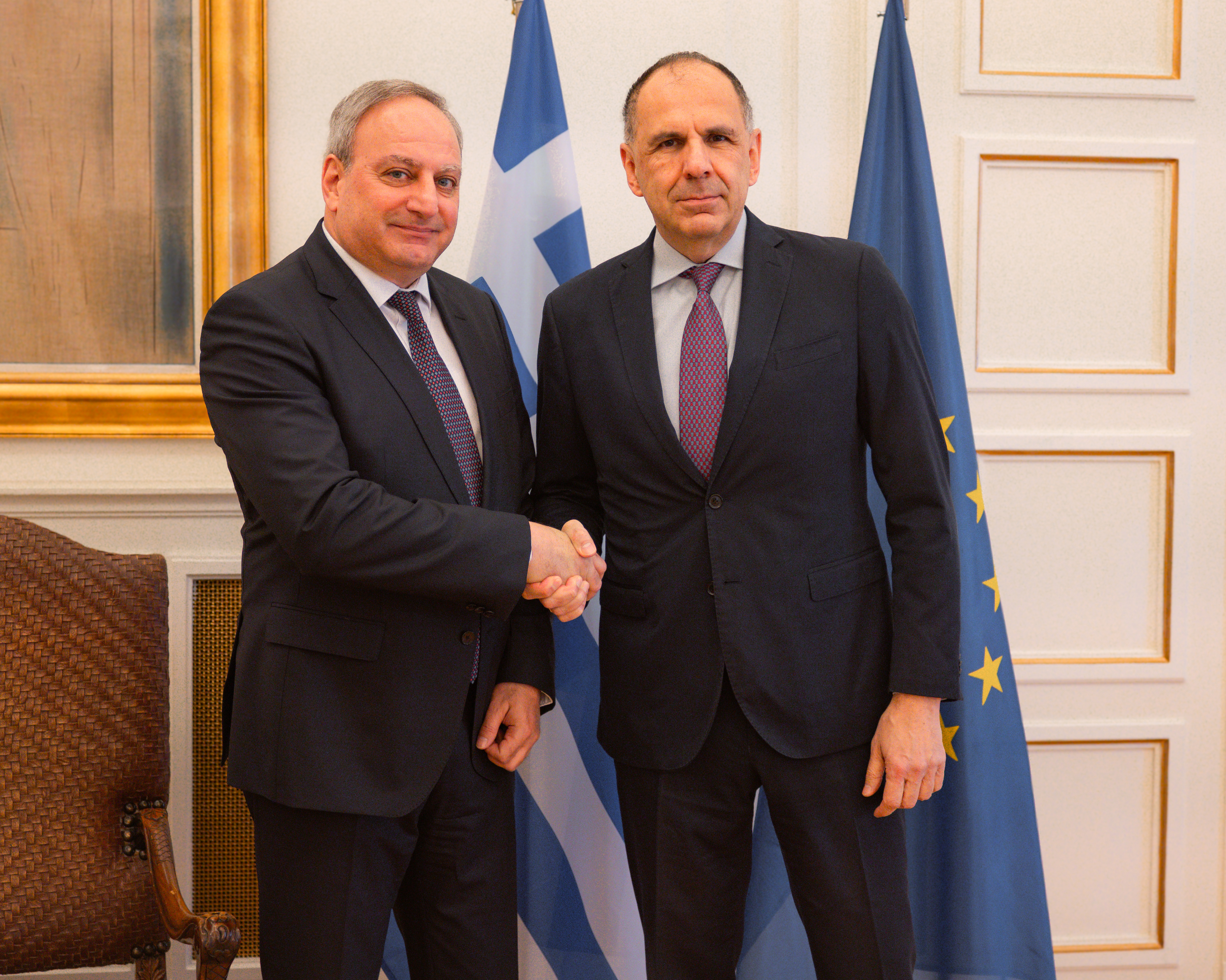 cover Stefanou, Gerapetritis discuss ways forward for Cyprus problem