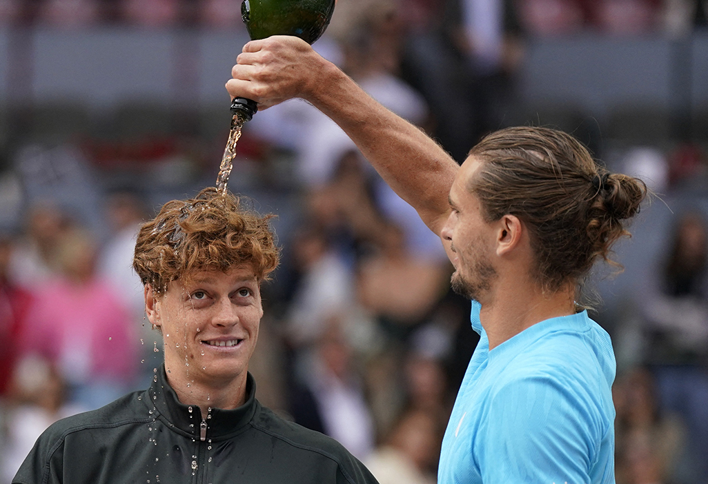 cover Sinner thrashes Zverev in Madrid to claim record fifth successive Masters title