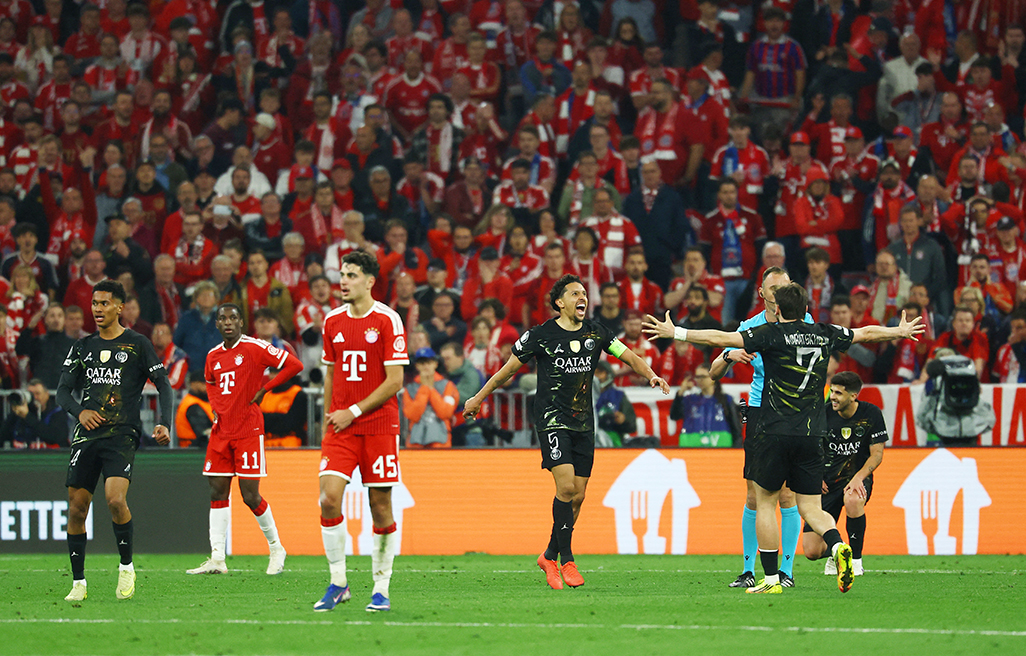 cover Holders PSG reach Champions League final with 1-1 draw at Bayern