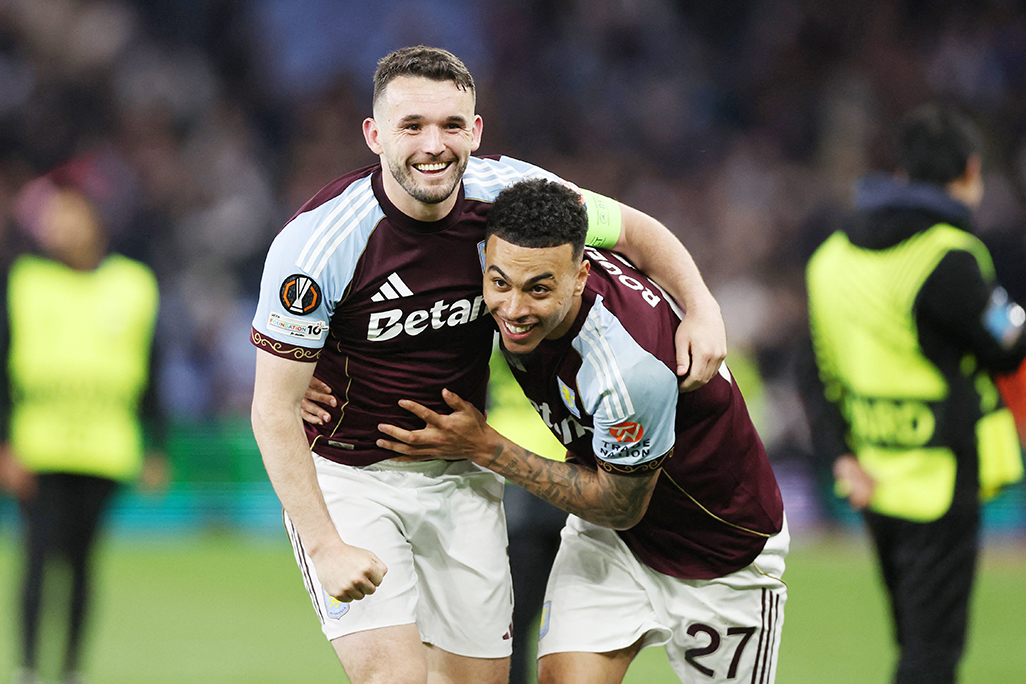 cover McGinn double helps Villa crush Forest 4-0 to reach Europa League final