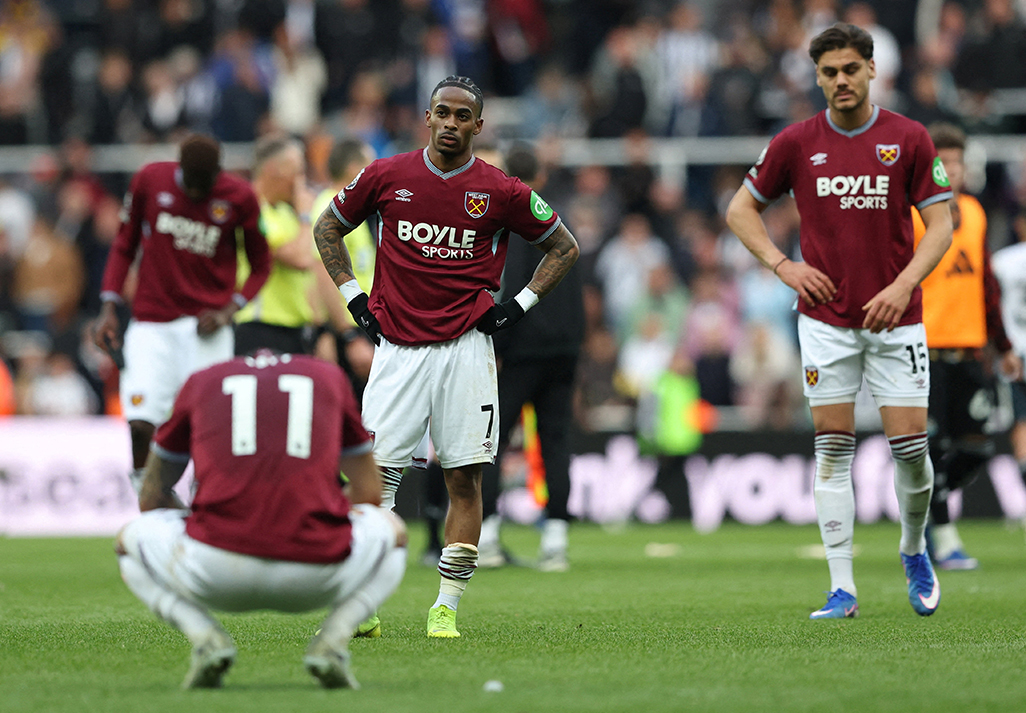 cover West Ham on brink of relegation after Newcastle flop