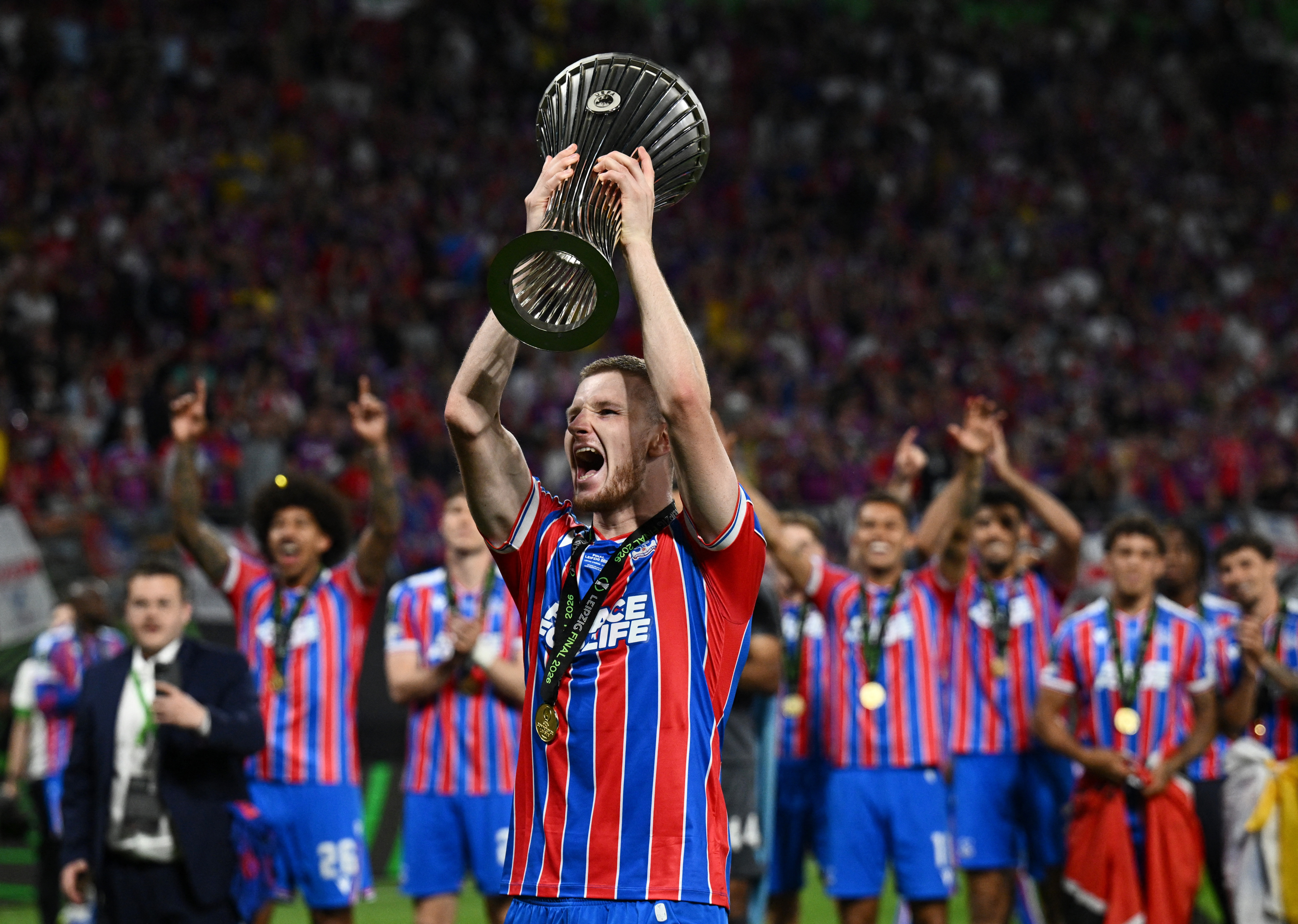 cover Wharton pulls strings as Mateta fires Crystal Palace to Conference League crown