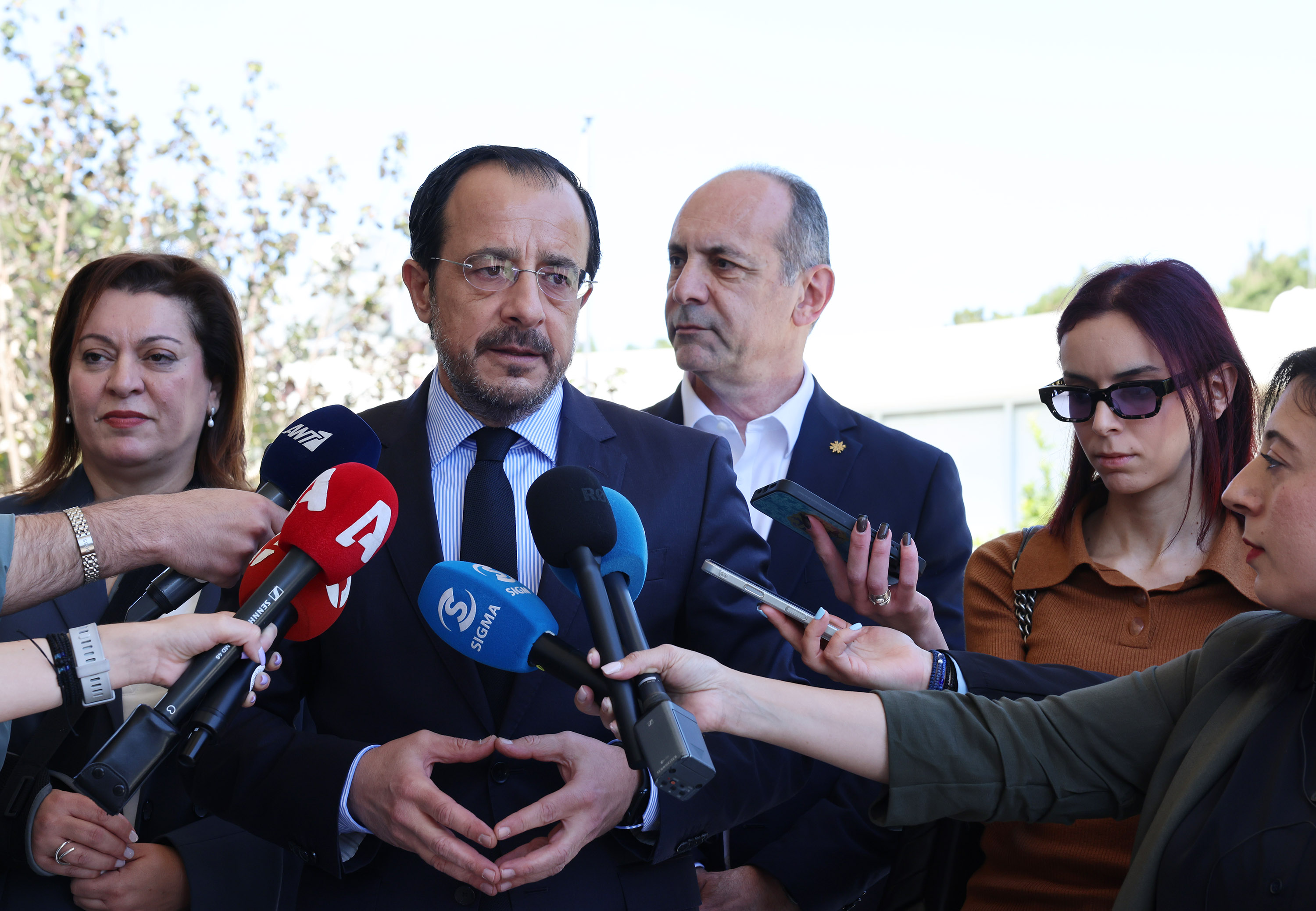 cover Christodoulides expects enlarged meeting to be announced ‘soon’