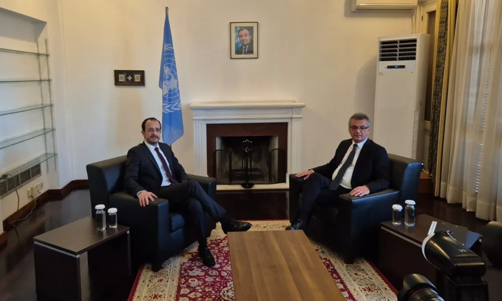 cover Christodoulides to meet Erhurman in UN buffer zone
