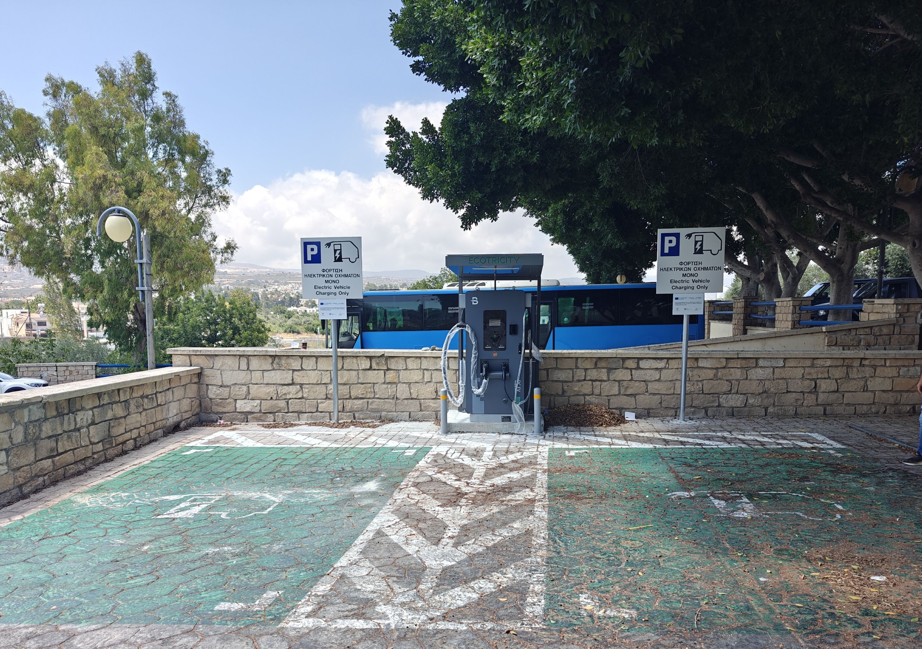 cover Fast-chargers for e-vehicles installed across the island