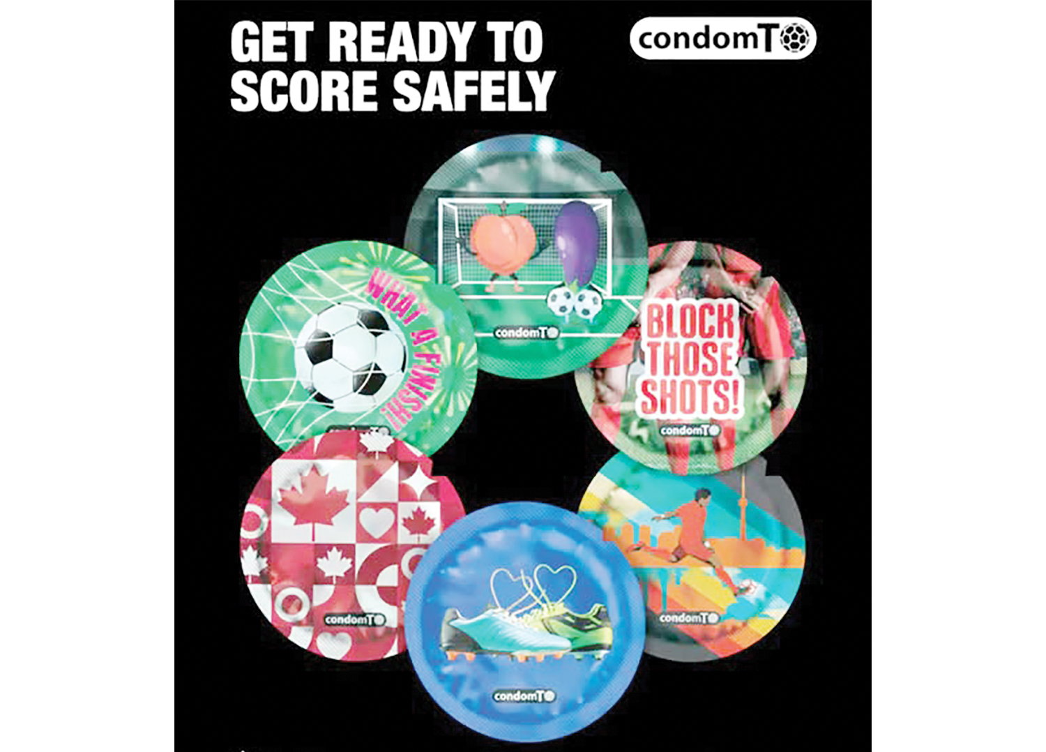 cover Score safely in the bedroom: Toronto offers free World Cup-themed condoms