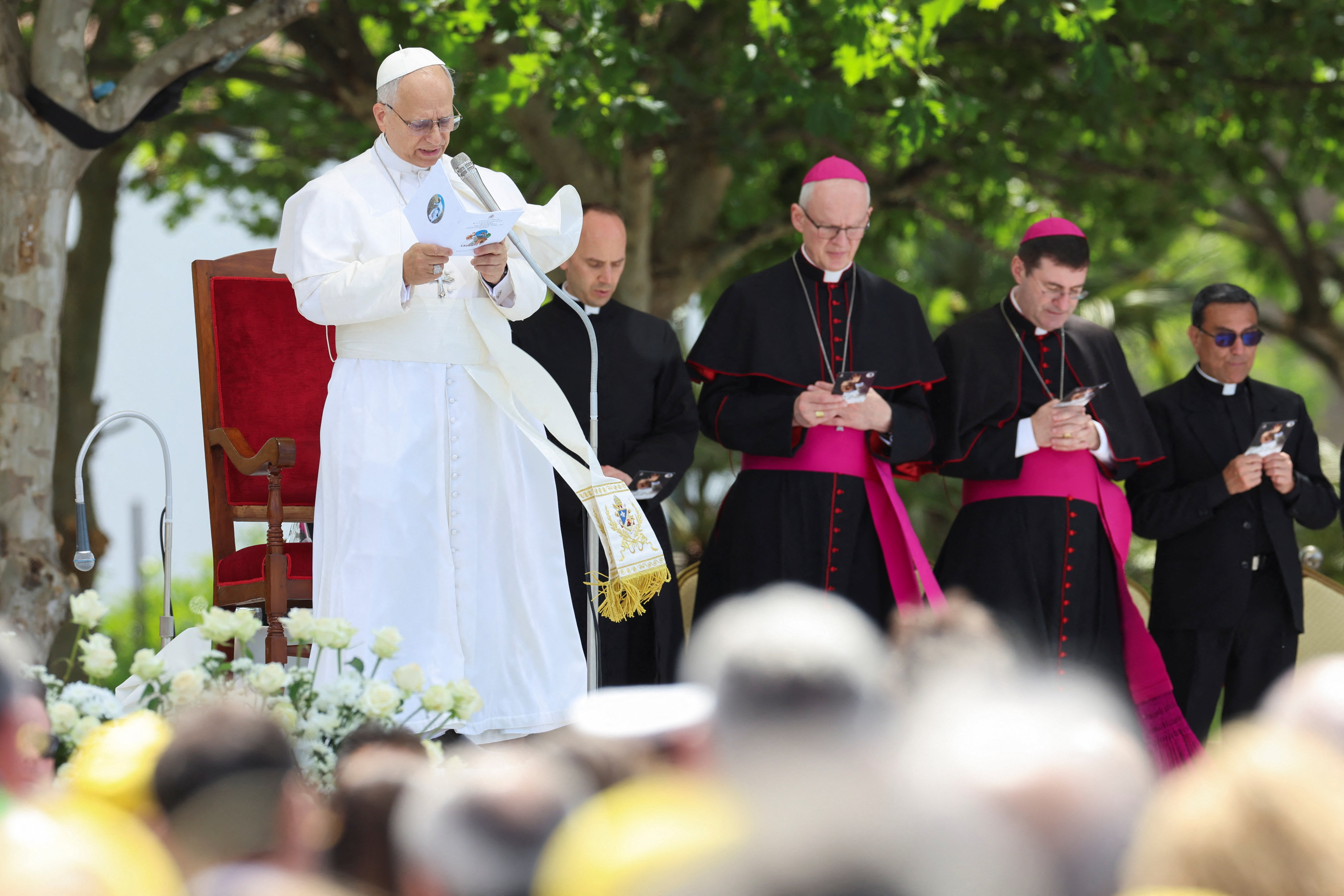 cover Pope Leo decries &#8216;dizzying&#8217; profits earned by companies that pollute