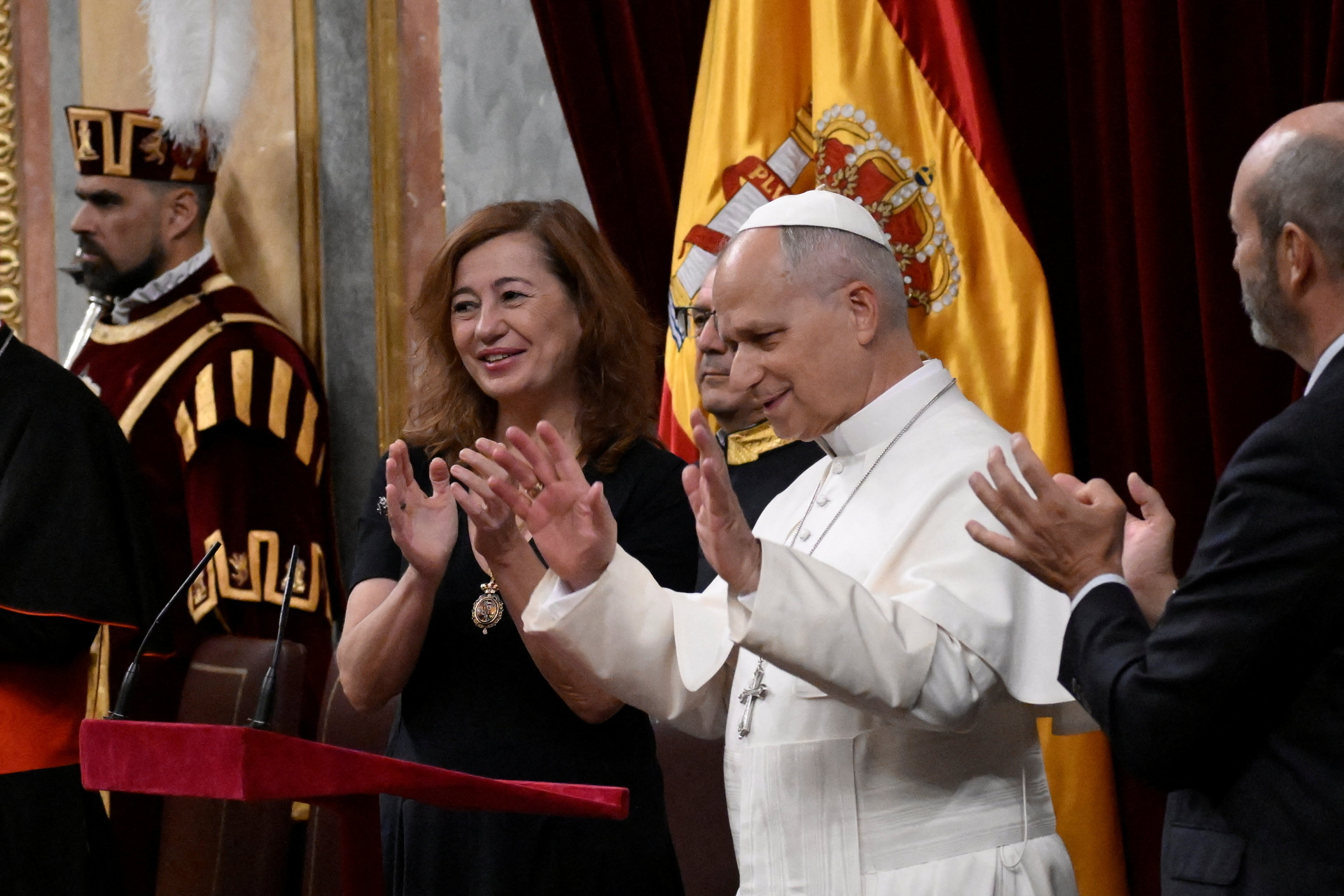 cover Pope Leo warns Spain&#8217;s parliament the world is in &#8216;profound&#8217; crisis