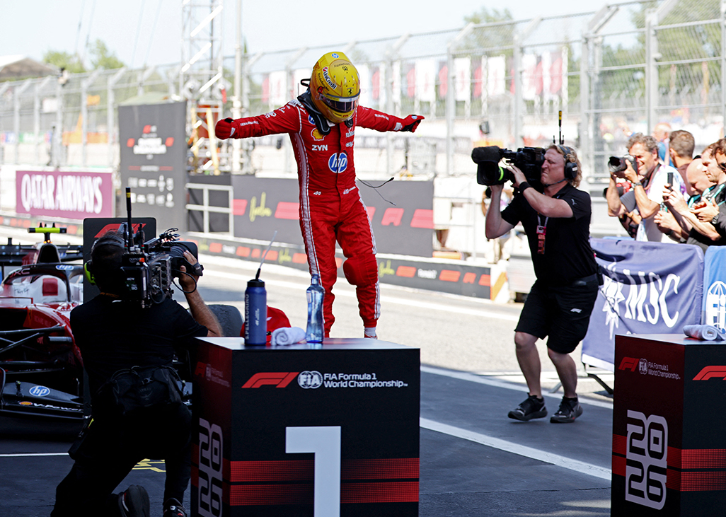 cover Hamilton secures first Ferrari grand prix victory in Barcelona
