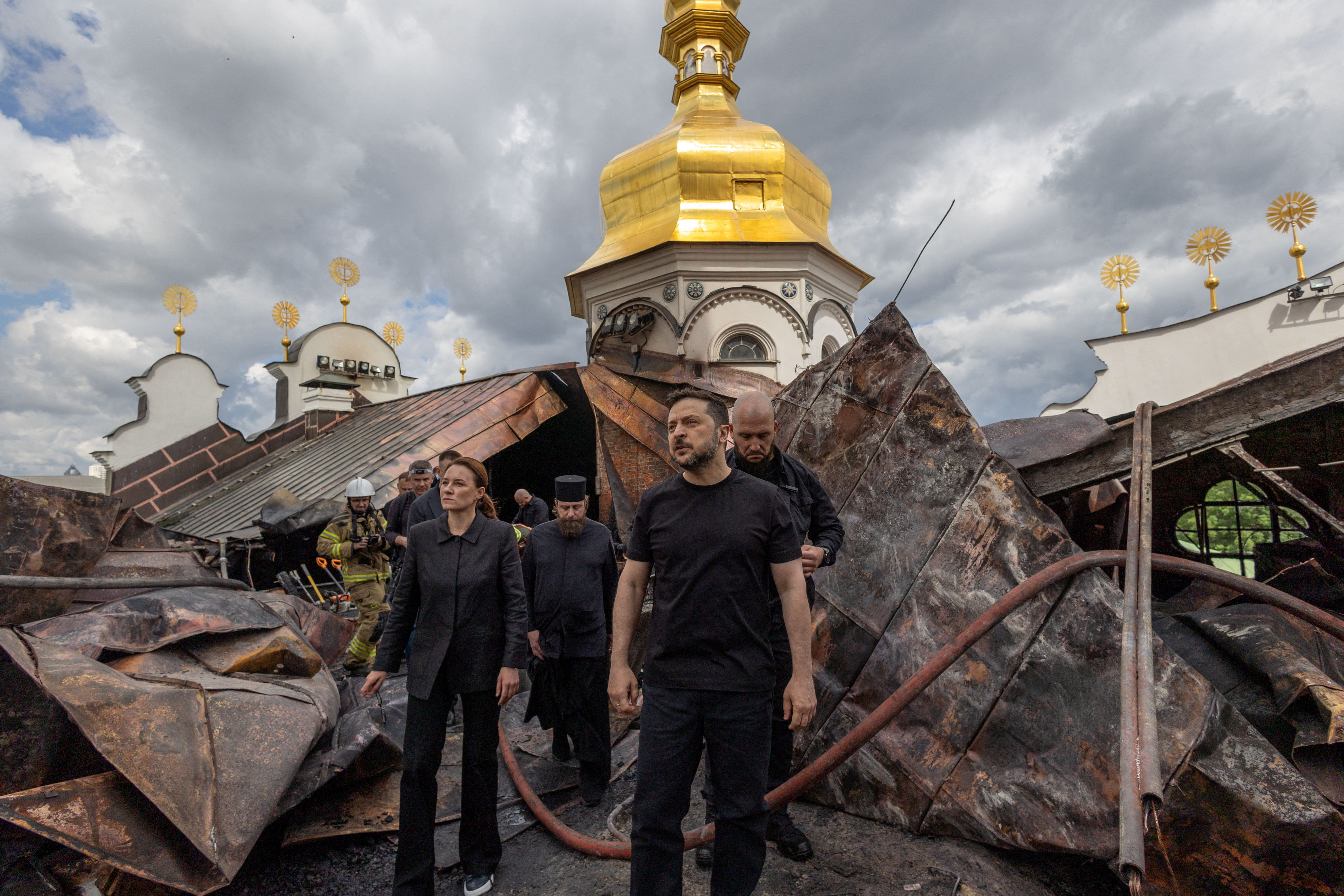 cover Historic Ukrainian monastery damaged, 10 people killed in Russian attacks