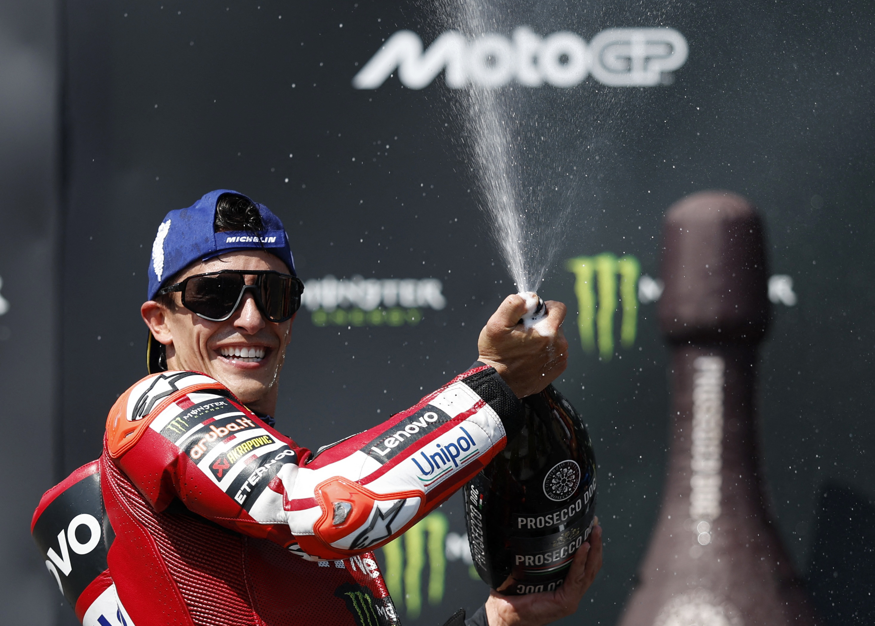 cover Marquez storms to Czech MotoGP victory with late pass on Bagnaia