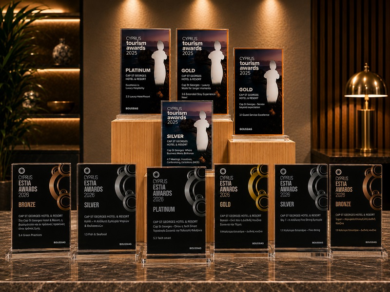 cover Cap St Georges shines at Cyprus Tourism Awards 2025, Cyprus Estia Awards 2026