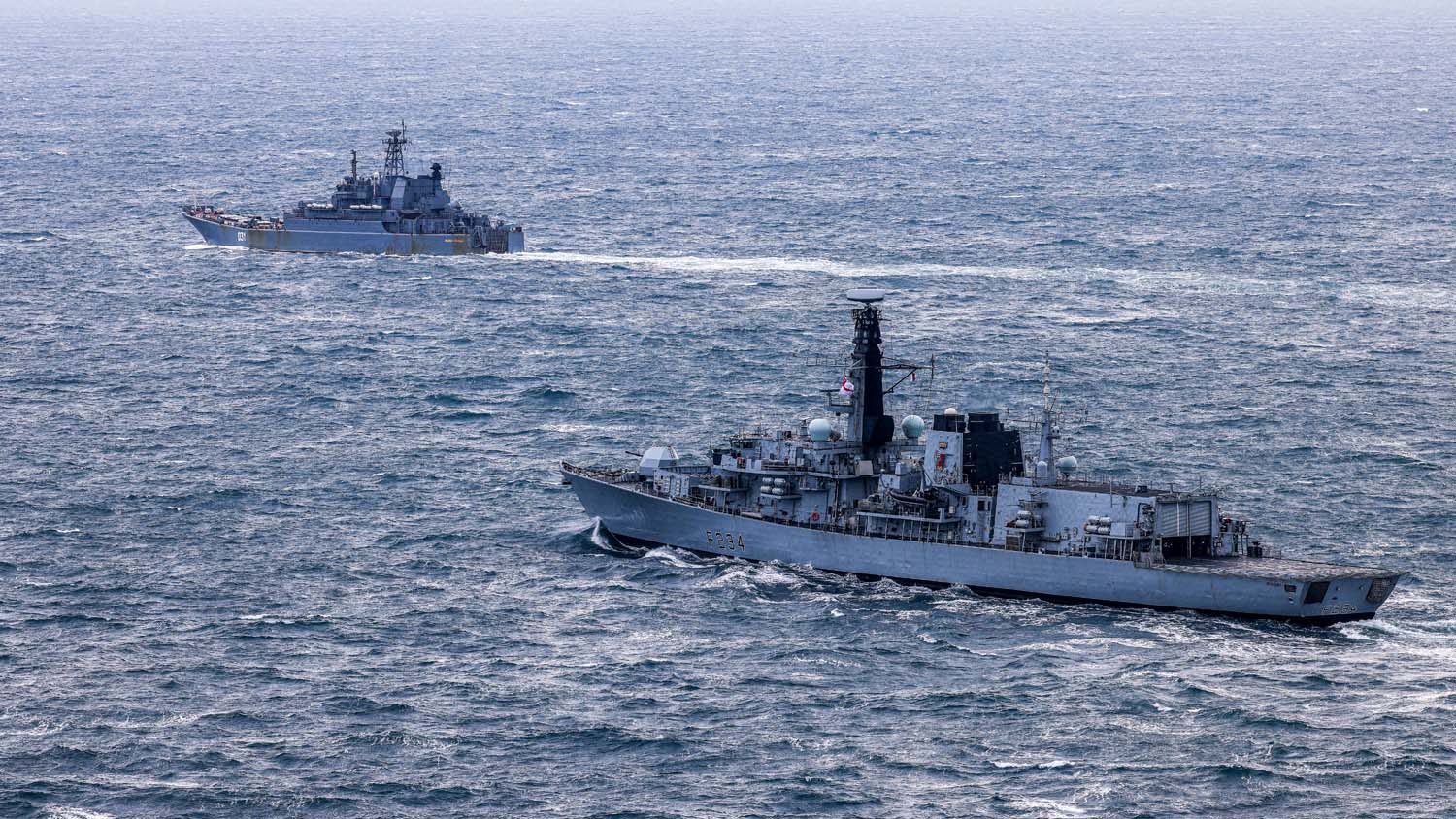 cover British forces intercept Russian shadow fleet tanker in the Channel