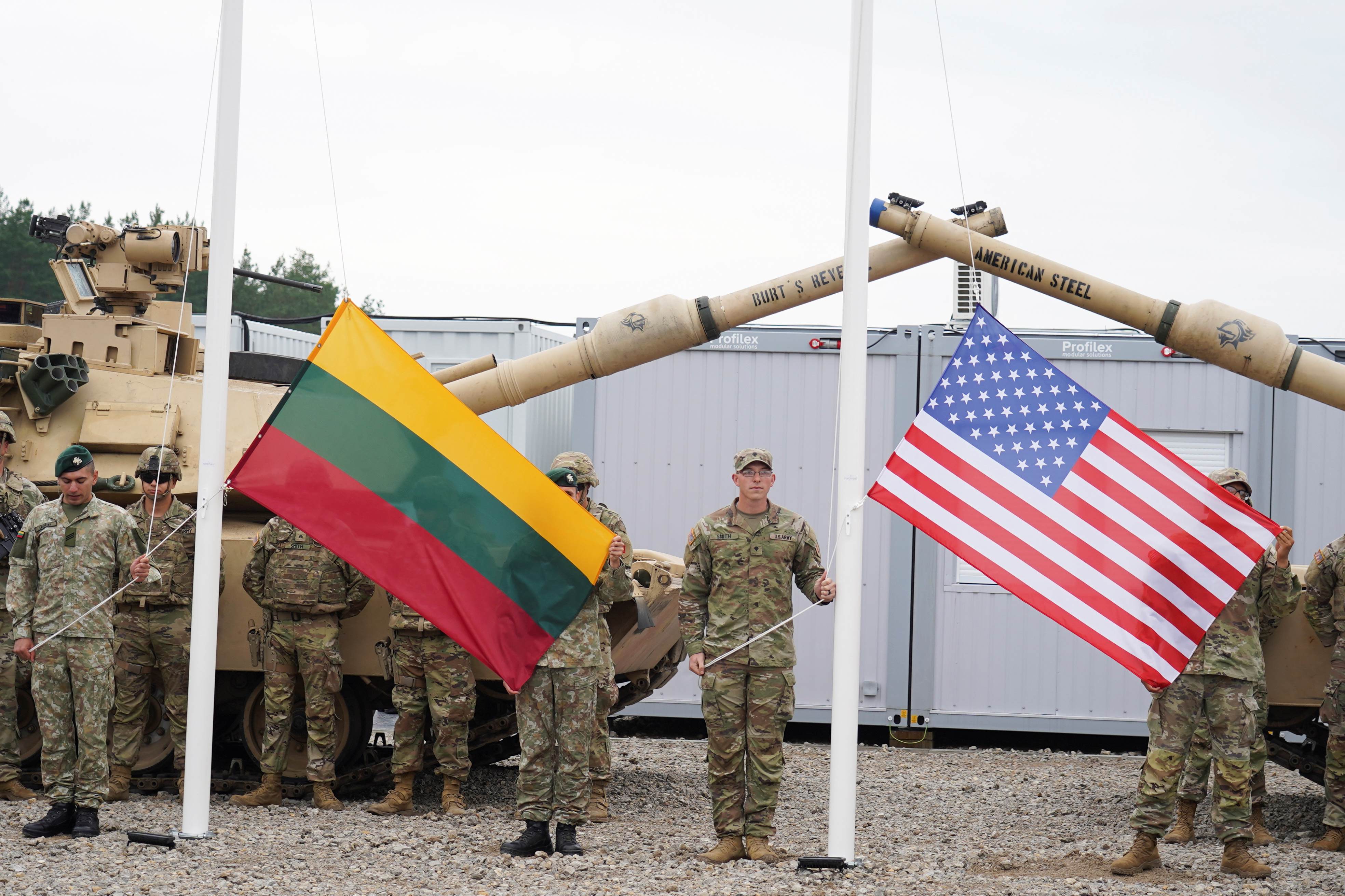 cover US troop deployment to Lithuania under review