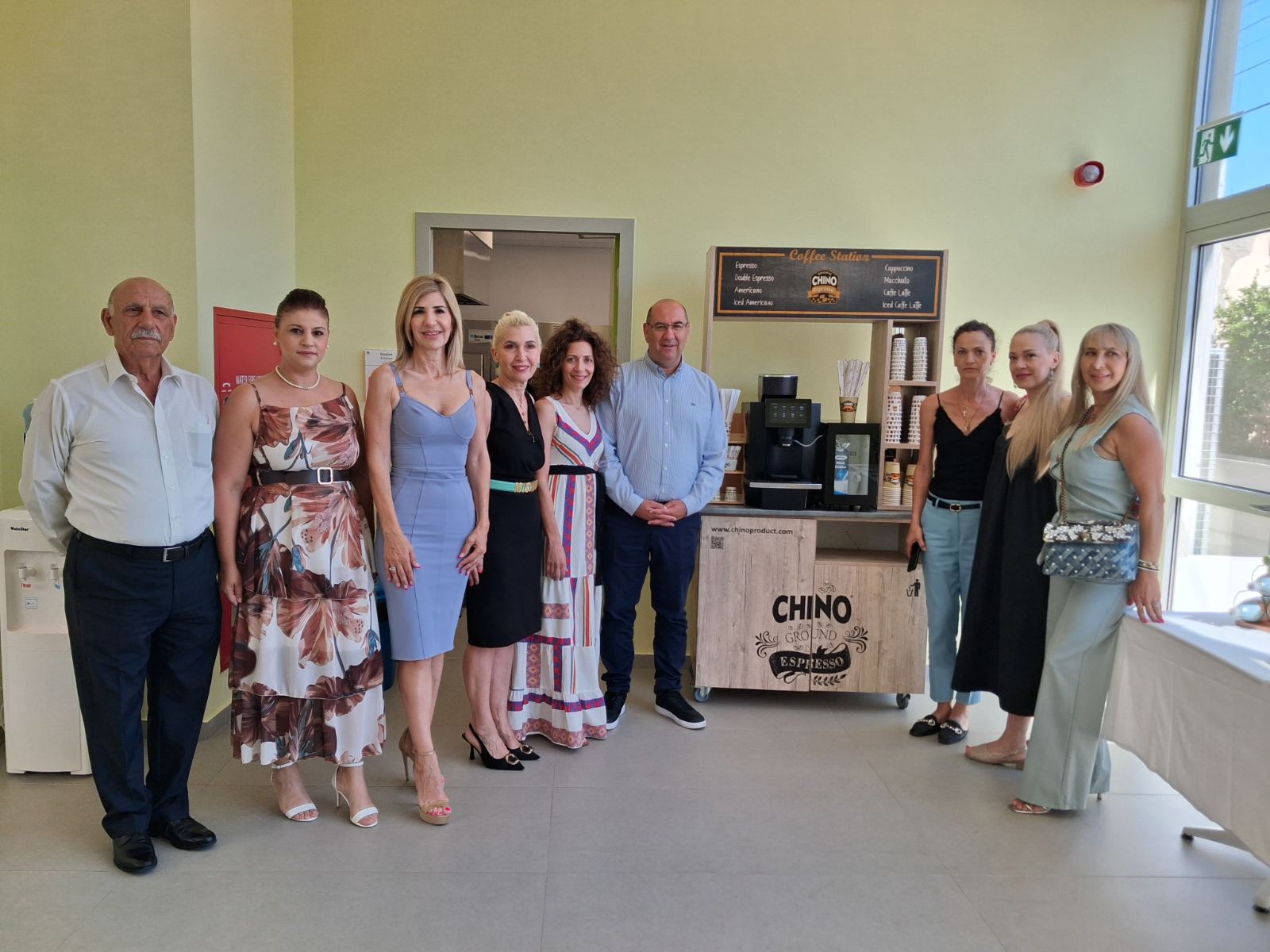 cover Coffee machine to improve life in Larnaca care home