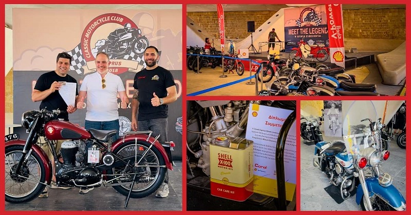 cover Coral Cyprus, Shell-branded service stations once more sponsor classic motorbike event